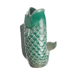 Vase Höhe 26cm KOI In Salbei -Heimdekoration Geschäft butlers vase hohe 26cm koi in salbei 5