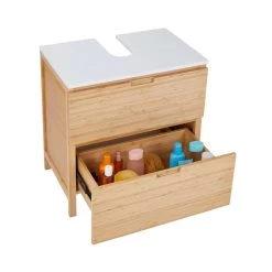 Waschbeckenunterschrank Mit Schublade WHITE SANDS In Natur-Weiß -Heimdekoration Geschäft butlers waschbeckenunterschrank mit schublade white sands in natur weiss 15