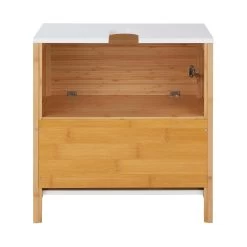 Waschbeckenunterschrank Mit Schublade WHITE SANDS In Natur-Weiß -Heimdekoration Geschäft butlers waschbeckenunterschrank mit schublade white sands in natur weiss 7