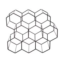 Weinregal Für 9 Flaschen L 36 X H 30cm CUBICLE In Schwarz -Heimdekoration Geschäft butlers weinregal fur 9 flaschen l 36 x h 30cm cubicle in schwarz 2