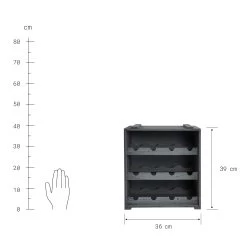 Weinregal VINOTHEK In Hellgrau -Heimdekoration Geschäft butlers weinregal vinothek in hellgrau 3
