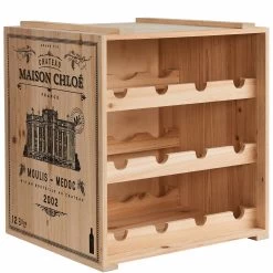 Weinregal VINOTHEK In Natur -Heimdekoration Geschäft butlers weinregal vinothek in natur 2