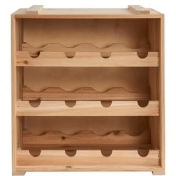 Weinregal VINOTHEK In Natur -Heimdekoration Geschäft butlers weinregal vinothek in natur 4