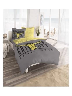 Chiemsee Renforcé-Bettwäsche-Set "Acapulco" In Grau/ Gelb -Heimdekoration Geschäft chiemsee renforce bettwasche set acapulco in grau gelb 3