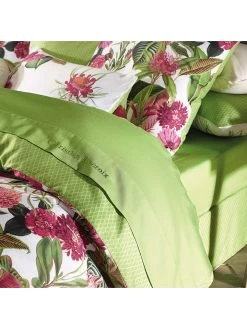 Satin-Spannbettlaken In Grün