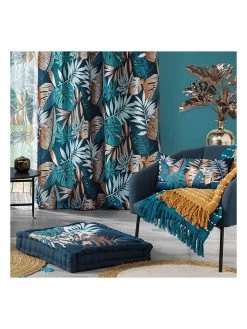 Sitzkissen "Terre Indigo" In Dunkelblau -Heimdekoration Geschäft douceur dinterieur sitzkissen terre indigo in dunkelblau 2