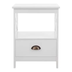 Beistelltisch Larsmo In Weiß (H)54cm (B)40cm (T)35cm -Heimdekoration Geschäft en casa beistelltisch larsmo in weiss h 54cm b 40cm t 35cm 4