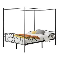 Himmelbett Finström In Schwarz (B)140cm