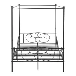 Himmelbett Finström In Schwarz (B)140cm -Heimdekoration Geschäft en casa himmelbett finstrom in schwarz b 140cm 3