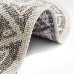 In- Und Outdoor Wendeteppich Rund Lilja Grau 5 In- Und Outdoor Wendeteppich Rund Lilja Grau -Heimdekoration Geschäft freundin home collection in und outdoor wendeteppich rund lilja grau 2