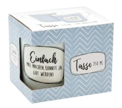 Tasse Einfach Machen Blau - 350ml -Heimdekoration Geschäft geda labels tasse einfach machen blau 350ml 2