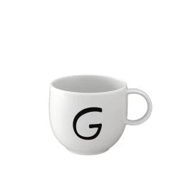 Becher G Letters In Weiß