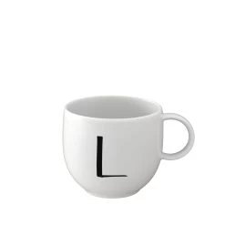 Becher L Letters In Weiß