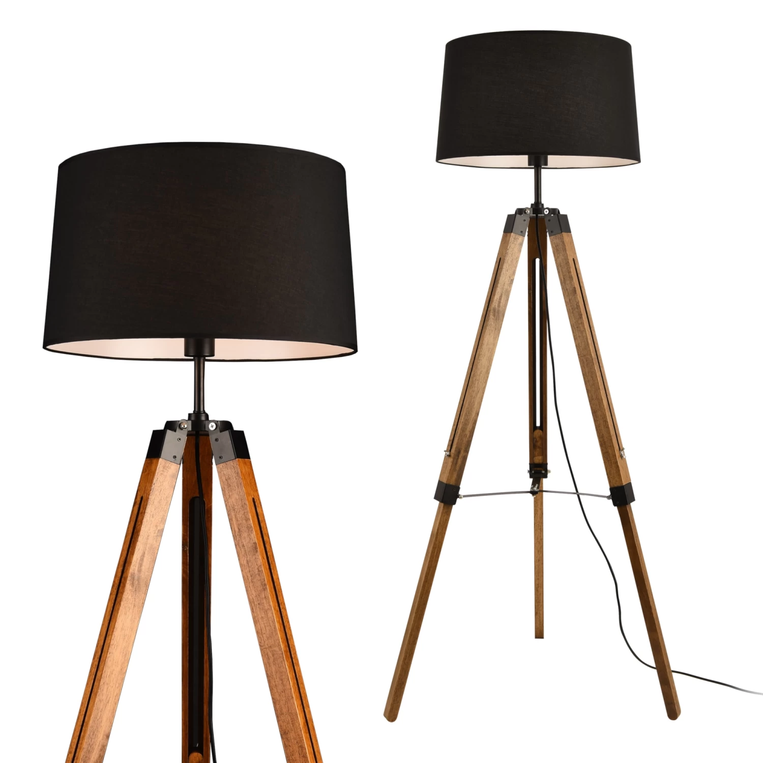 Stehleuchte Lagos In Braun (H)144cm (L)45cm (B)40cm 2 Stehleuchte Lagos In Braun (H)144cm (L)45cm (B)40cm – Bild 2