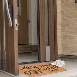 Fußmatte Kekse Dabei? Eintritt Frei! In Natur/Schwarz - 40 X 60 Cm -Heimdekoration Geschäft relaxdays fussmatte kekse dabei eintritt frei in natur schwarz 40 x 60 cm 2