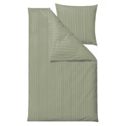 Bettwäsche Classic Stripe 135x200cm In Olive