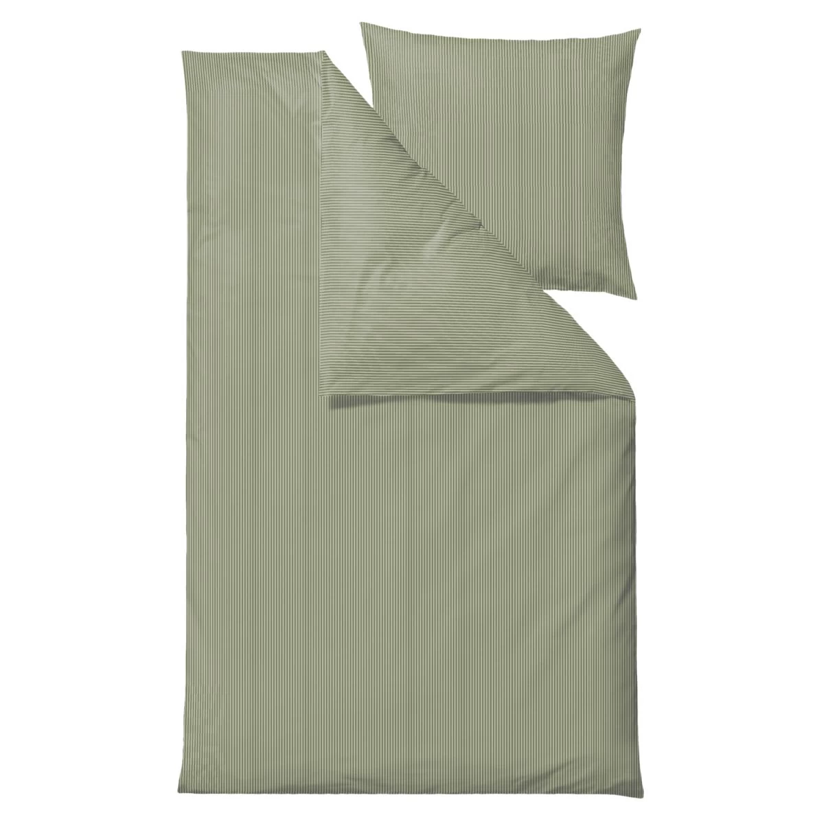 Bettwäsche Classic Stripe 135x200cm In Olive 1 Bettwäsche Classic Stripe 135x200cm In Olive
