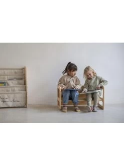 Bank "Montessori" In Natur - (B)75 X (H)39 X (T)39 Cm -Heimdekoration Geschäft the wild hug bank montessori in natur b 75 x h 39 x t 39 cm 3